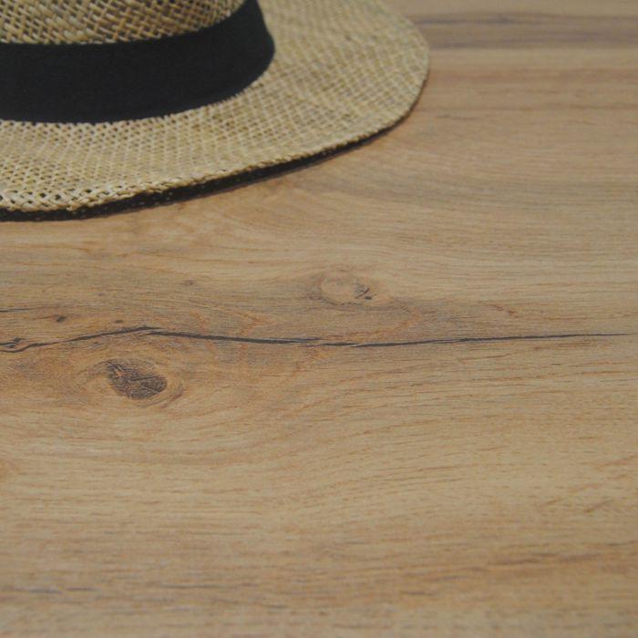 Table ronde - Round chêne armor - Ø 70 cm - Hauteur 75 cm - Finition aspect bois