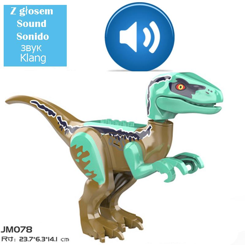 Big Dimension Assembled Construction Blocks Plaything Dinosaur World Triceratops Tyrannosaurus Children Animal Miniature Bricks Playthings for Boys