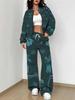 1116 New Popular Autumn and Winter New European and American Women's Clothing Flower Printing Suit Women