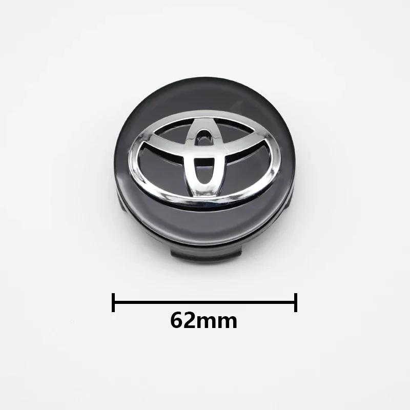 4pcs 57/62mm For Toyota Car Tyre Wheel Center Hub Cap Badge C-hr Prado Rav4 Yaris Hilux Prius Avensis Corolla Camry crown