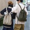 School bag casual lightweight nylon wear-resistant backpack lazy wind large capacity multi-functional handbag student bag