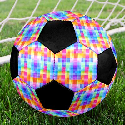 1pc Colorful Pixel Outdoor Sports Football, Size 5, Comfortable And Durable Feel,Gift Yy15