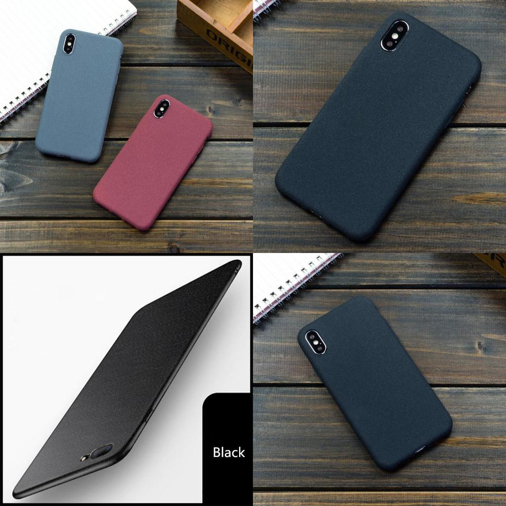 8 Iphone Für 7 6 X Plus Stoßfest Dünn Weich Tpu Sandstein Matt Rückseite Hülle
