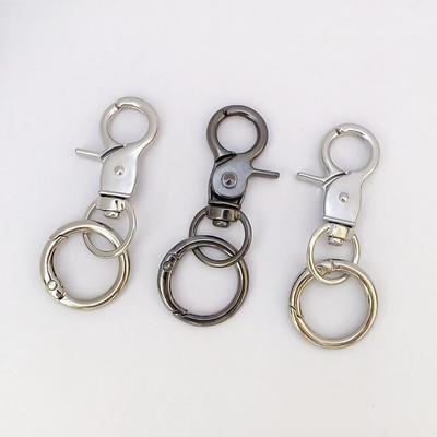 Moschettone a pinza di aragosta con fibbia a molla in lega di zinco placcata, portachiavi per portachiavi fai-da-te, bambole, gioielli e accessori per borse.