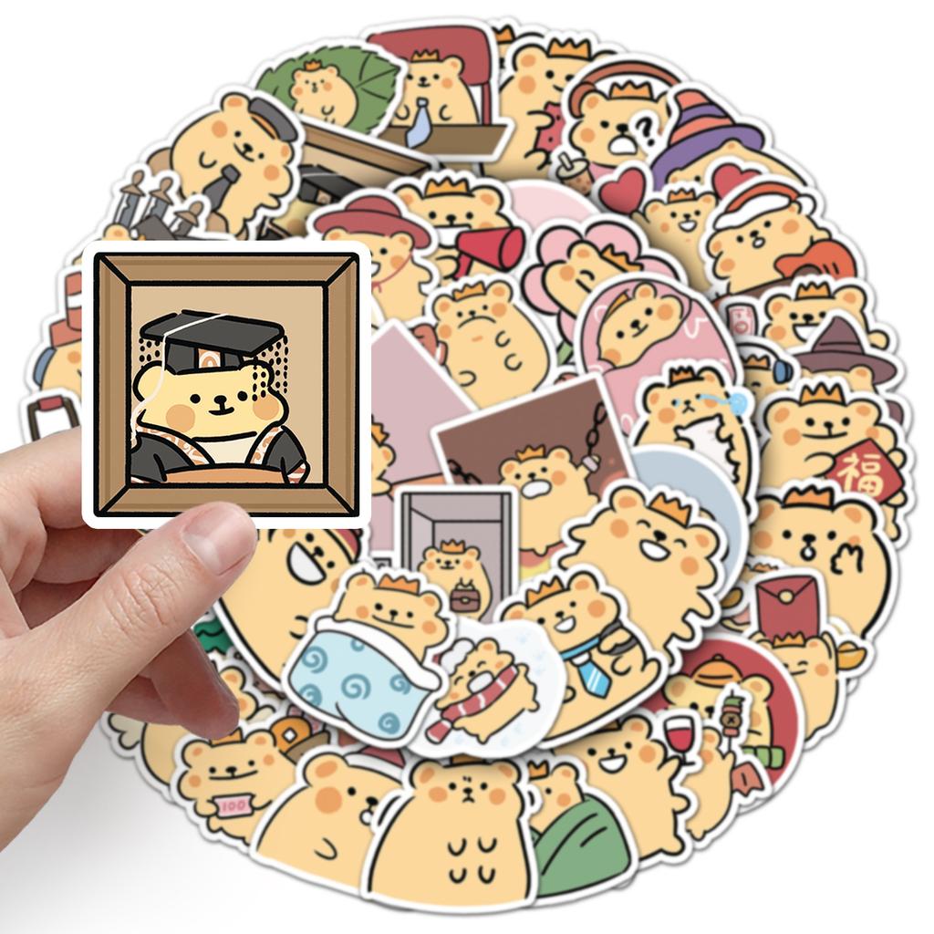 50 Cartoon-Sticker, niedliche Guka-Hand-Account-Kreationen, kreative dekorative Handyhüllen, Wasserbecher, kleine Mochi-Sticker