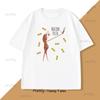 Das Wurm Rigatoni Nudel T-Shirt Unisex Lässig Kurzarm Lustiges Meme T-Shirt Trendiges Kurzarm T-Shirt Oberteile Unisex Kleidung
