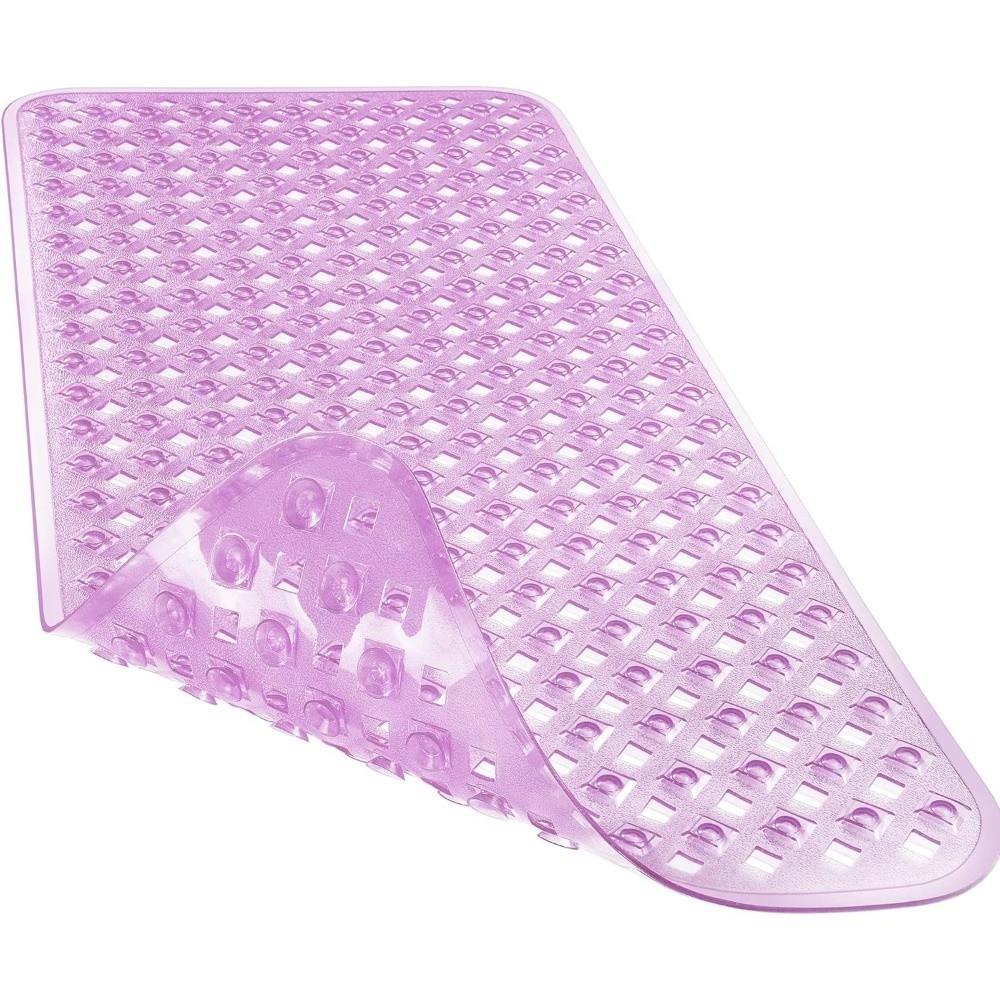 New 70x40cm Extended Bathtub Mat PVC Material Suction Cup Anti-slip Mat Water-Resistant Foldable Bathroom Mat Bathroom Use