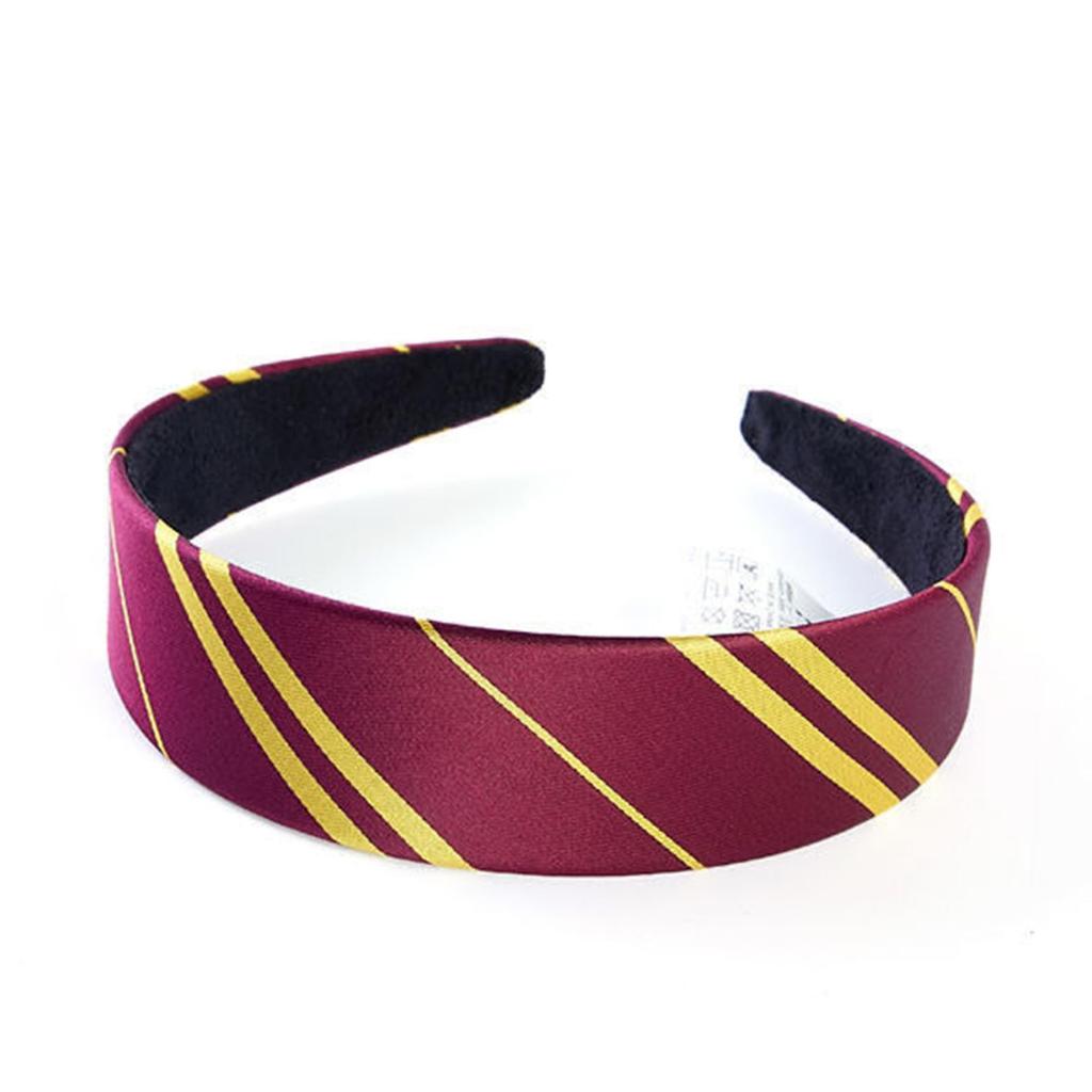 Harry Potter Style Ribbon Headband Gryffindor Magic Hair Accessory Perfect for Cosplay and Parties Set of 1 -