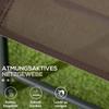 Three-Piece Garden Seat Set, with Glass-Top Table - Brown