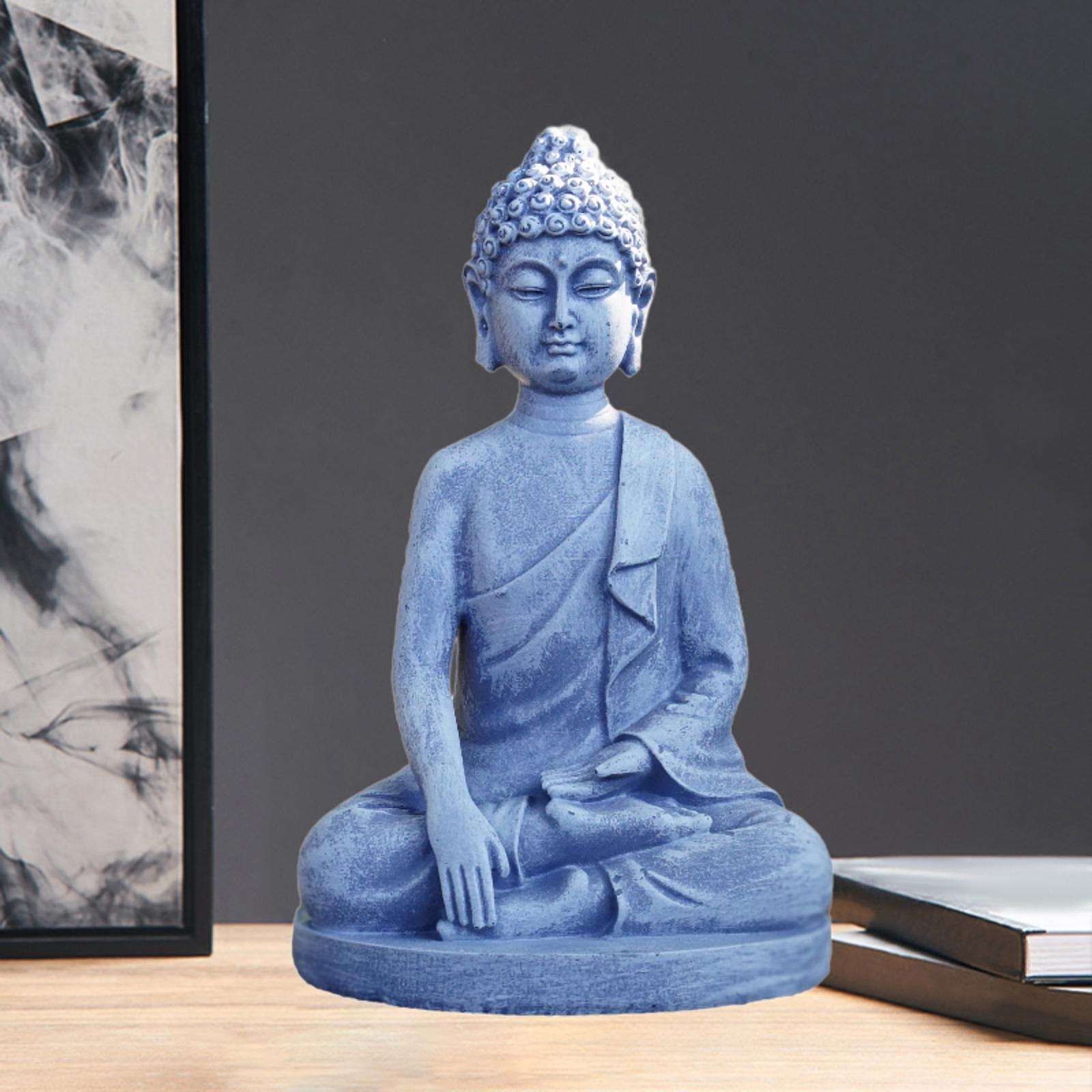 

Buddha Sculpture Home Decor Fengshui Figurine for Festival Farmhouse Indoor 15cmx17cmx24cm
