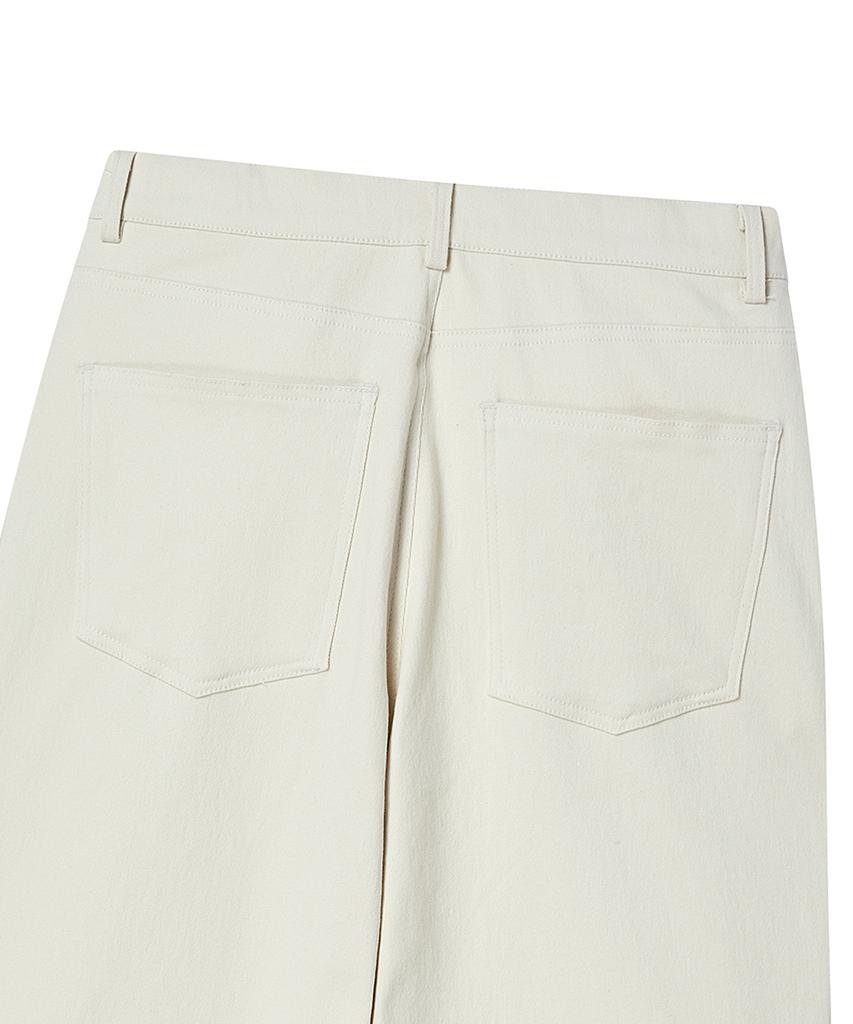 BEYOND CLOSET [Collection Line] Lux Fabric Moleskin Pants Ivory