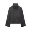 2026 Fall Womens Street Fashion Casual Stand Collar Coat Design Outerwear W03 6995
