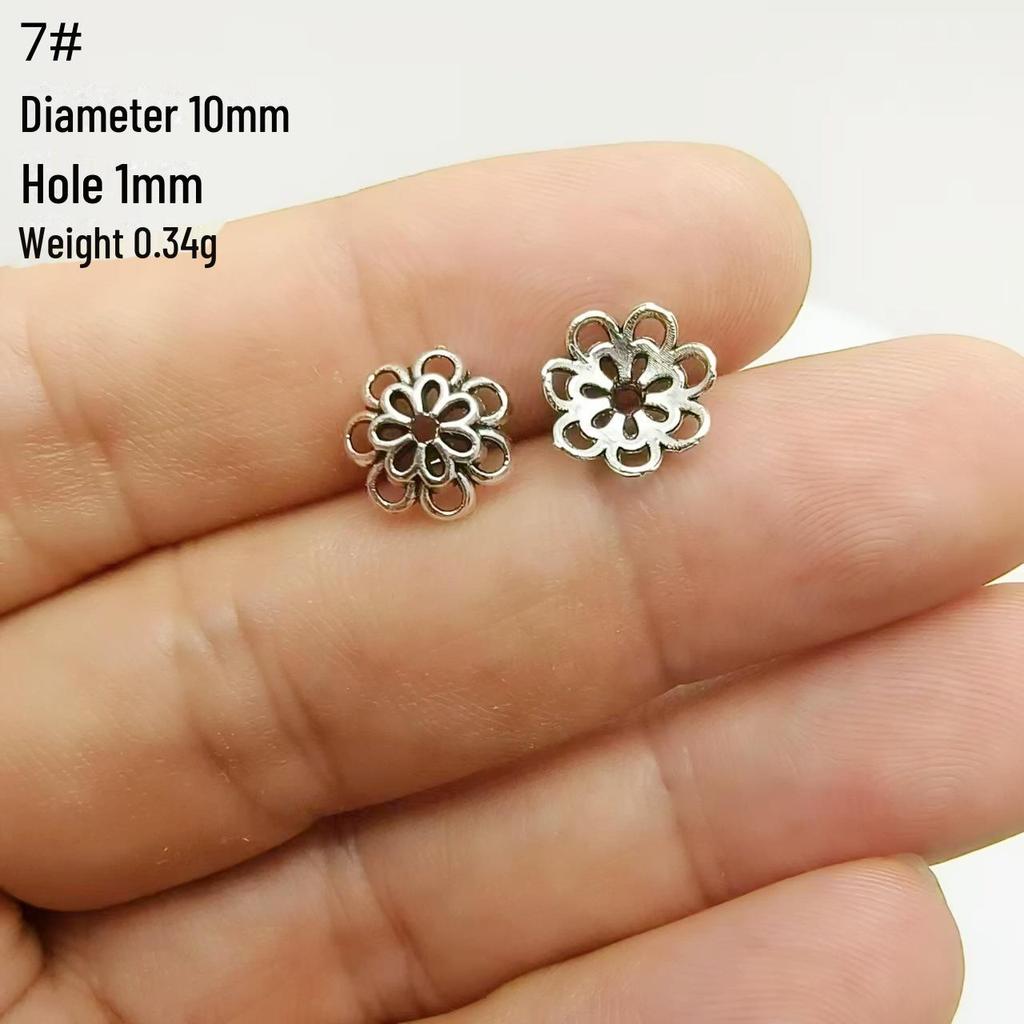 Tibetan Silver Flower Tray Spacer for DIY Bracelets & Jewelry