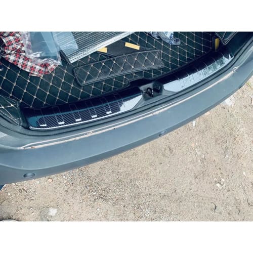 RUIQ Nissan New KICKS P15 Exclusive Interior Stainless Luggage Kicking Plate Scuff Plate Back Rear Inner Scuff Cover Guard Board Protection Garnish Ni