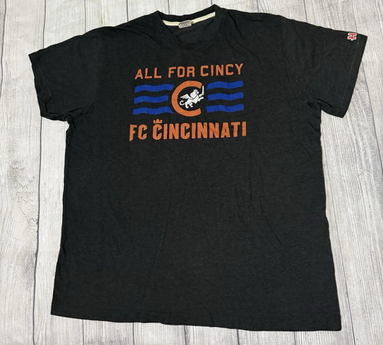 

FC Cincinnati All For Cincy XXL 2XL Dark Gray T Shirt Homage Made in USA M