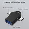 Portable 2-in-1 USB3.0 OTG Adapter Data to TYPE-C Transfer Converter for Mobile Phone