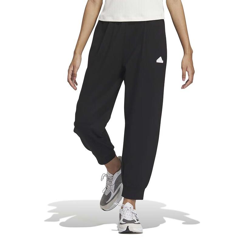 Adidas Solid Color Logo Joggers Women Bottoms Black IM8830