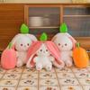 Strawberry Carrot Rabbit Plush Toy: Cute Stuffed Pillow and Doll