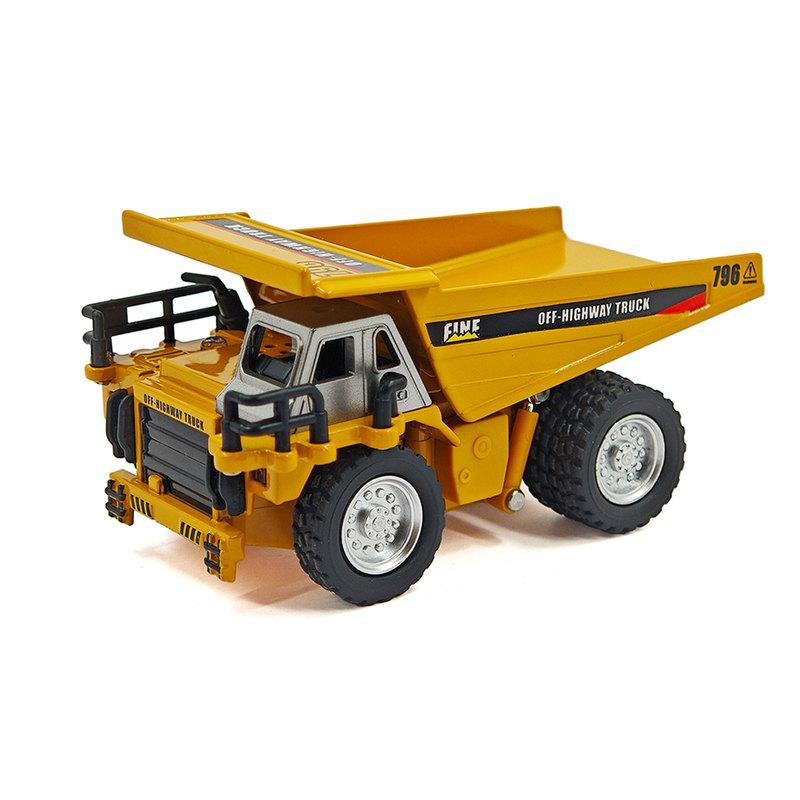 1:64 Scale Mini RC Dump Truck App Remote Control Rechargeable Micro Engineering Vehicle Hobby Collection Gift