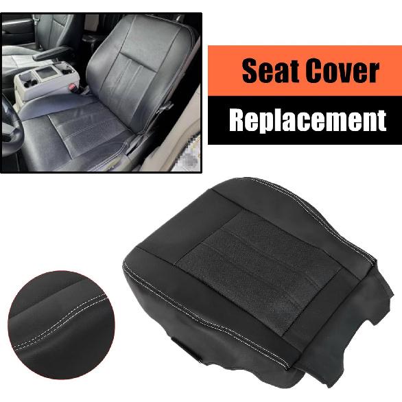 SecosAutoparts Driver or Passenger Side Bottom Replacement Perforated Leather Seat Cover Compatible with Chrysler Town and Country 2011-2016