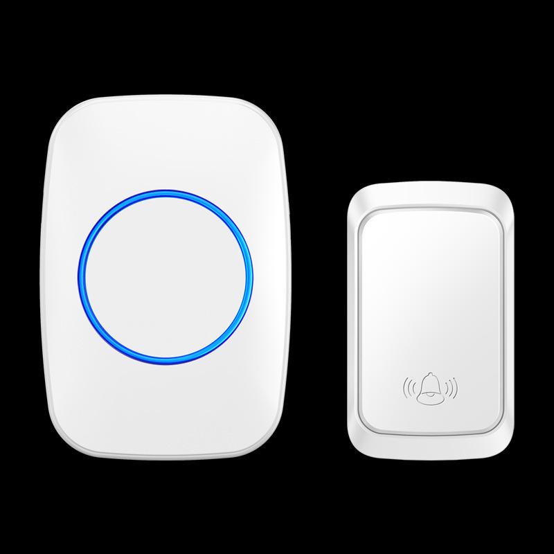 Eco-Friendly Wireless Doorbell: Waterproof, Long-Range, Self-Powered for Outdoor Use, Ideal for Homes & Elderly Assistance, No Batteries Required White - China Standard