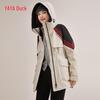 YAYA Women's Mid-Length Color Block Down Jacket