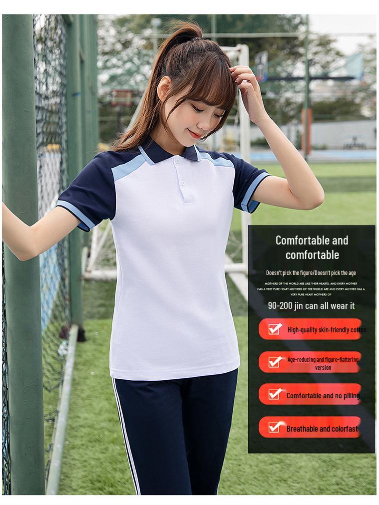 Academy Style School Uniform Set: Plus-Size Three-Piece for High & Middle School Sports Meet