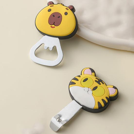 Bottle Opener Multi-Functional Magnetic Refrigerator Magnet Cute Cartoon Animal Design Bottle Opener for Beer Cans Caps