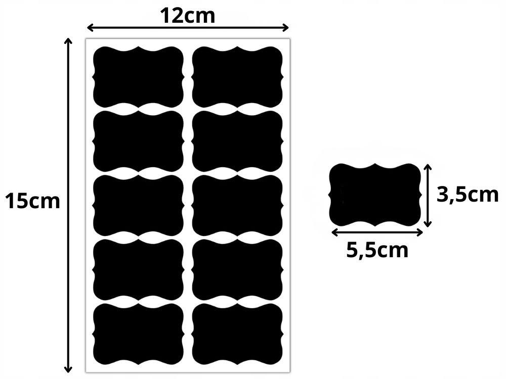 Etykiety Samoprzylepne 24 Szt+Pisak (250)