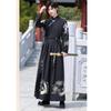 LanBuff Hanfu Cosplay Costume Chivalrous Samurai Long Chinese Performance School Cultural Photo Stage Unisex Size 3-Piece Set, Swordsman, Man,