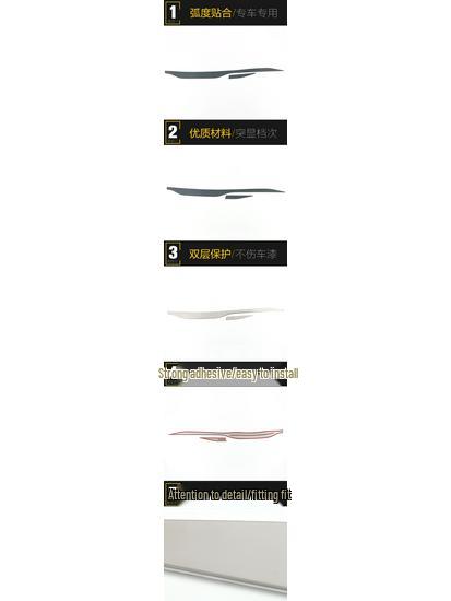 21 Qin PLUS Center Console Trim and Dashboard Decoration Sticker