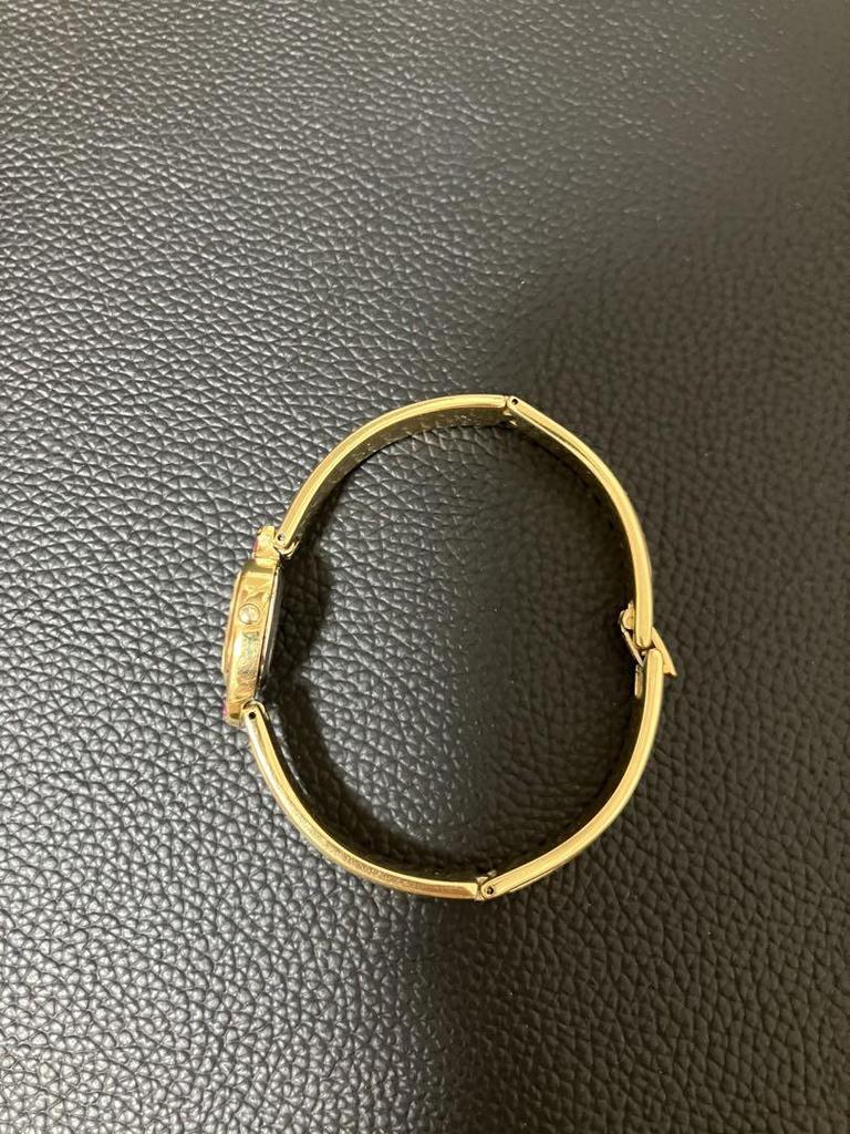 [USED] SEIKO Color Stone Ruby Women's Watch Gold