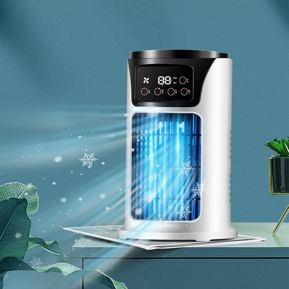 Portable Air Conditioner Fan 6H Timer Desktop Fan 300ML Water Tank Water Cooling Fan for Home Bedroom Office