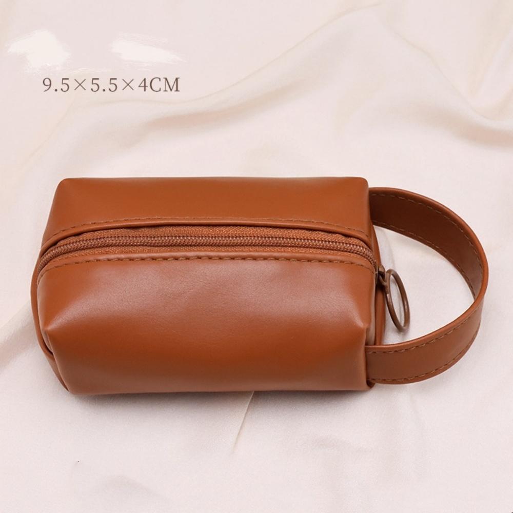 Travel Portable Cosmetic Bag Storage Bag PU Leather Material Toiletry Bag Waterproof Large Capacity Cosmetic Bag with Divider