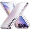Protective Case for Samsung Galaxy A55 5G - Shockproof Silicone - Ultra Transparent - 2 Tempered Glasses