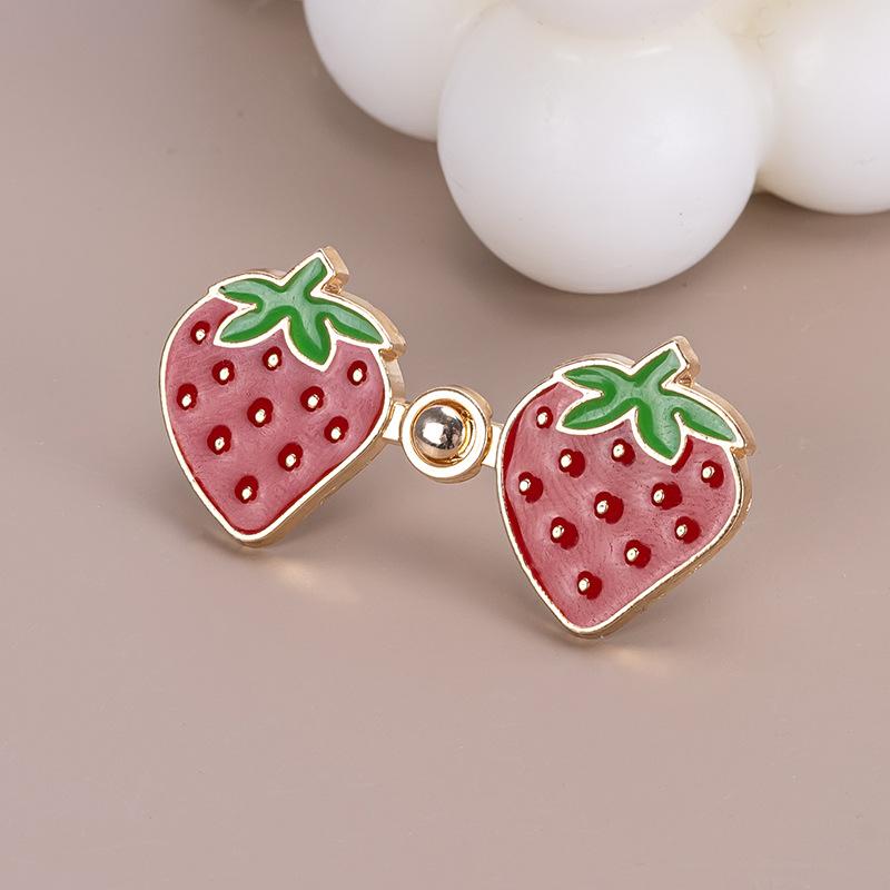 Cute Replacement Jeans Buttons Repair Kit Reusable Waist Adjustable Button Strawberry/Frog/Mushroom Pants Pins Jeans