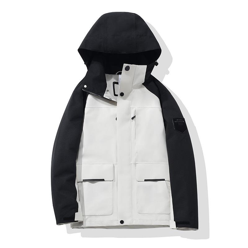 

2024 Водонепроницаемая ветровка: Мужская и женская легкая куртка на весну/осень, идеально подходит для повседневной носки, походов, ветрозащитная и водонепроницаемая. S