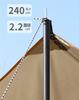 Hexa Tarp Wasserdichtes Tarp Markise Schatten Silberbeschichtung Wassersäule 3000mm Sonnenschutz Wärmeisolierung Leicht Kompakt Campingausrüstung