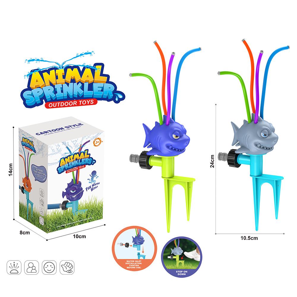 European and American Popular Interactive Children s Rotating Lawn Sprinkler Toy