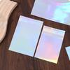 50Pieces Holographic Mailing Envelopes Rainbow Flat Foil Bags With Self Adhesive Seal For Courier And Gift Packaging