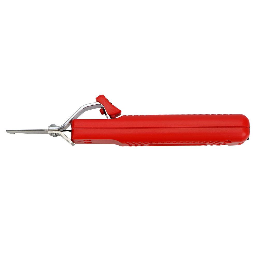 1Pc Professional Cable Stripper Knife with Rubber Handle for PVC Wire Fast Insulation Stripping Tool