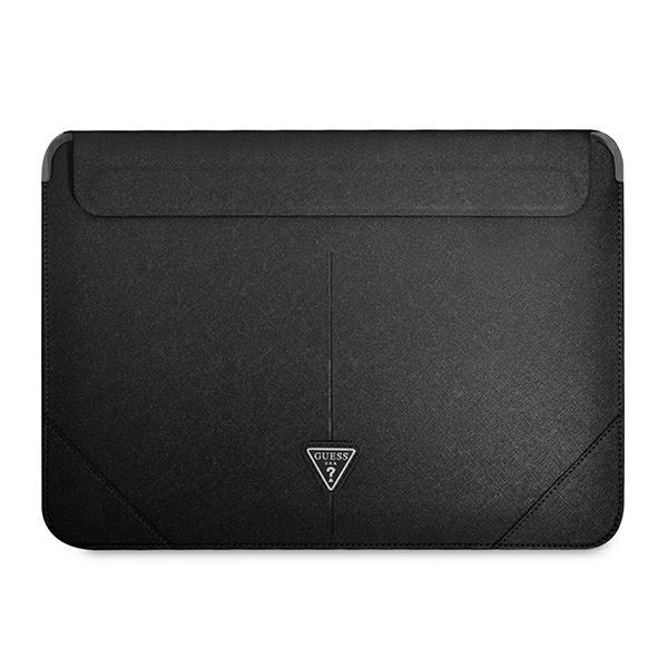 Pokrowiec do laptopa 14" Guess Saffiano Triangle Logo Czarny