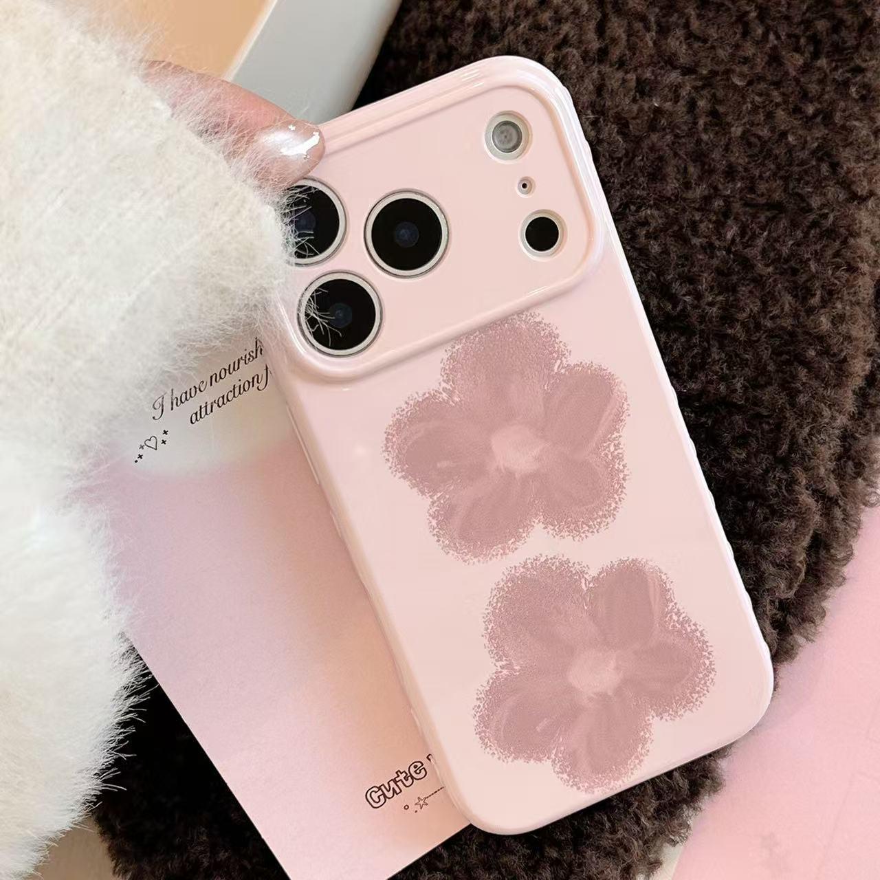 

Heart Edge Floral Phone Case for Apple 17 Pro Max - Soft Cover for 12, 15, 16 Pro Apple 14 Pro