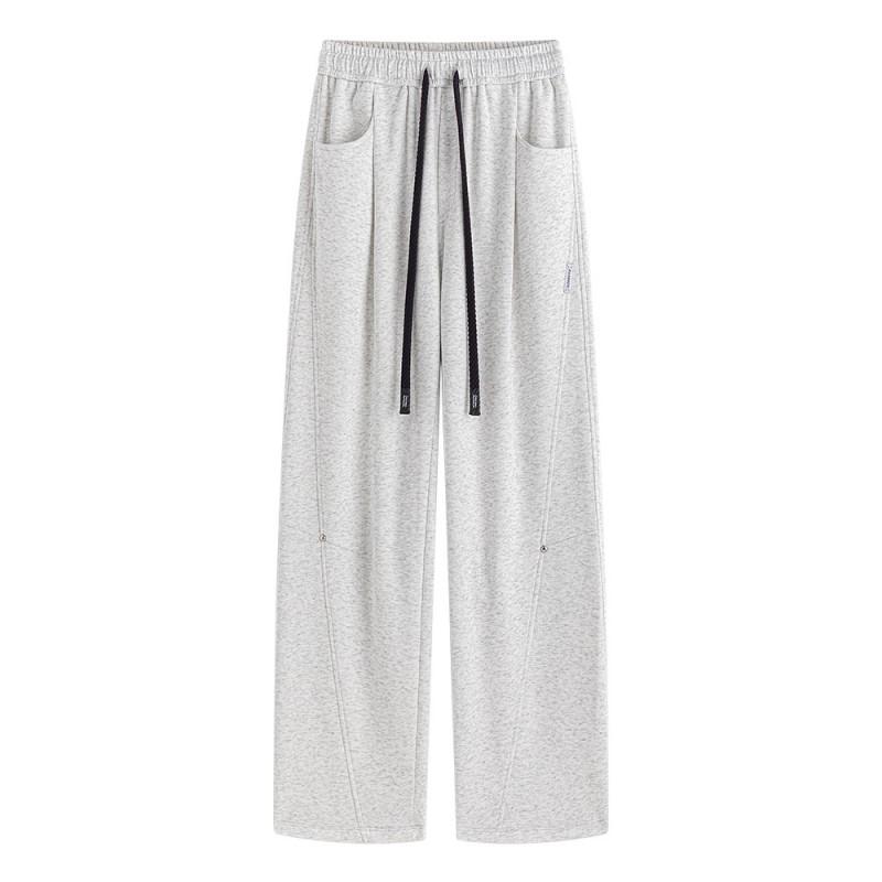 Mens Loose Straight Leg Sweatpants Fashion Embroidered Casual Sports Pants Size