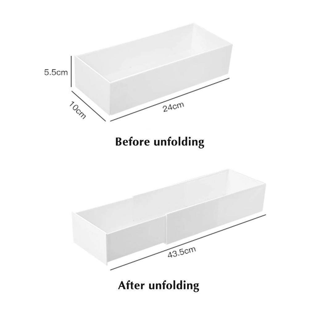 Pull-out Cabinet Organizer Kitchen Sliding Cabinet Basket Organizer  Retractable Drawer Dividers Plastic Cosmetic Storage Box