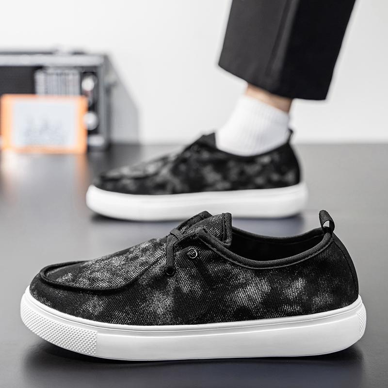 

Men S Casual Low Cut Skateboard Shoes With Lace Up Canvas Shoes, Women S Fashionable Thick Soled Cowboy Classic Denim Boots 36