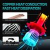 Roadsun High Low Beam H4 LED Headlight HB4 HB3 9005 9006 H11 H13 9004 9007 H1 H7 Led Canbus 3570 Chip Auto Fog Lights 12V 6000K