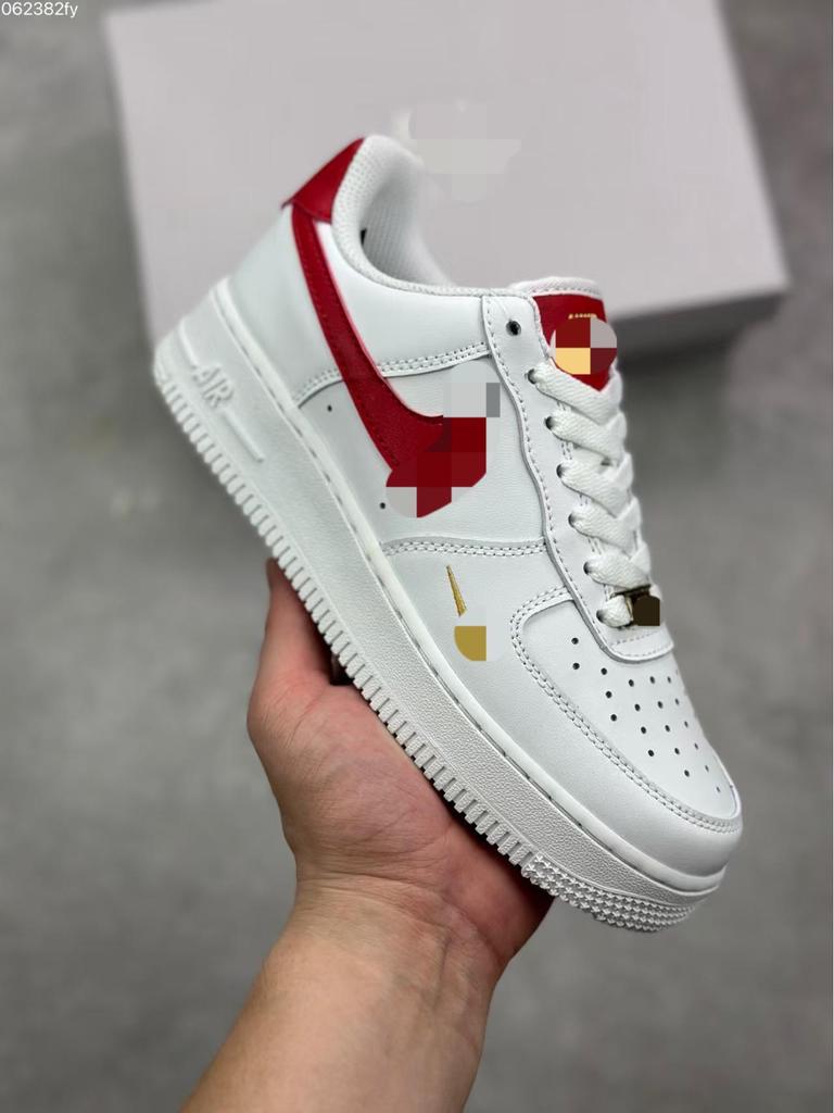Authentische Air Force 1 Serie Herren & Damen Low-Top Freizeitschuhe - Reinweiß AF1 Trendige Sneaker
