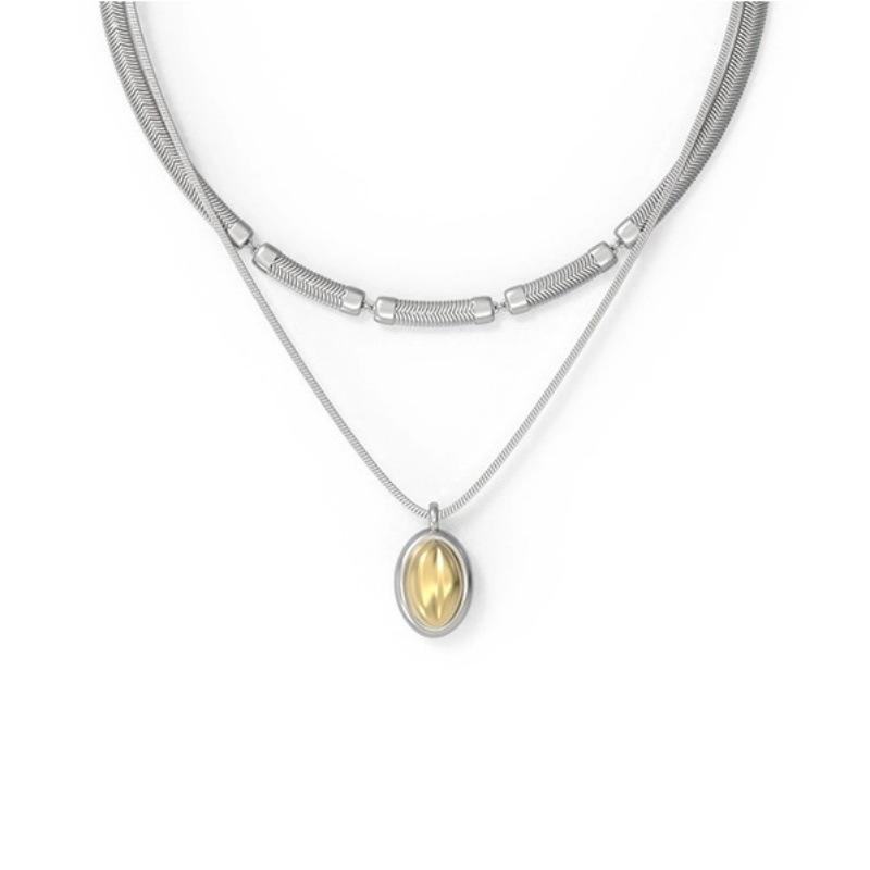 

Pearl Necklace: Double-Layered Clavicle Design for Women - Summer Star Style Collection