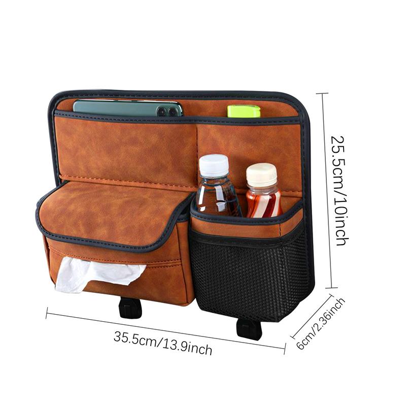 Seat Back Organizer Back Seat Storage Organizer Back Of Seat Car Organizer Large-Capacity Multi-Compartment Organizer For Snacks
